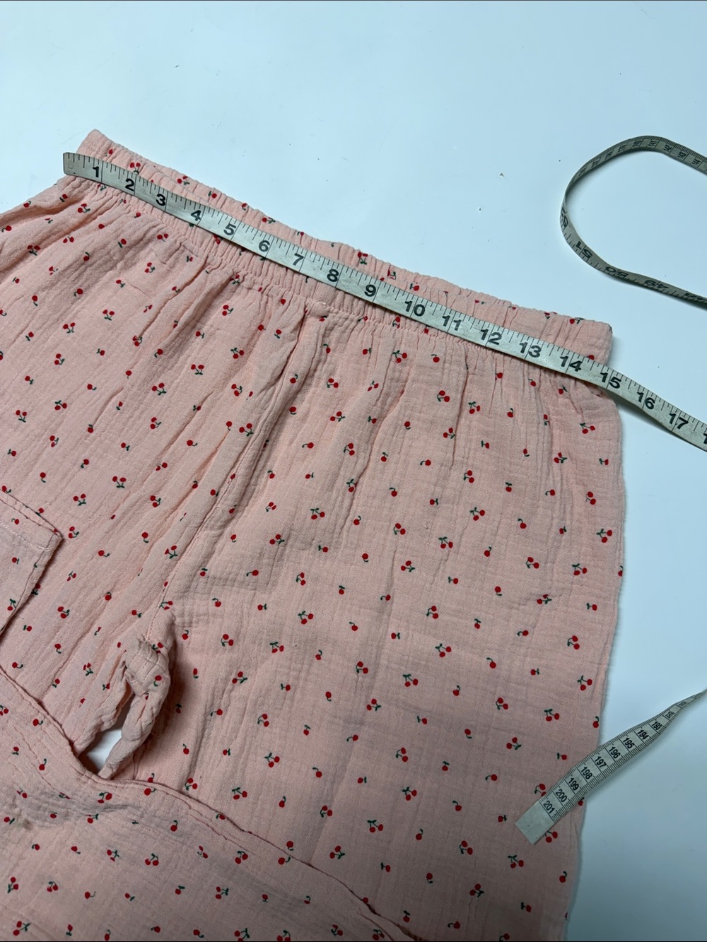 Women's Pink cherry print Pajama Set - Soft Long Sleeve Top & Pants medium - Picture 9 of 9